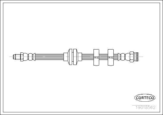 Corteco 19018562 - Тормозной шланг unicars.by