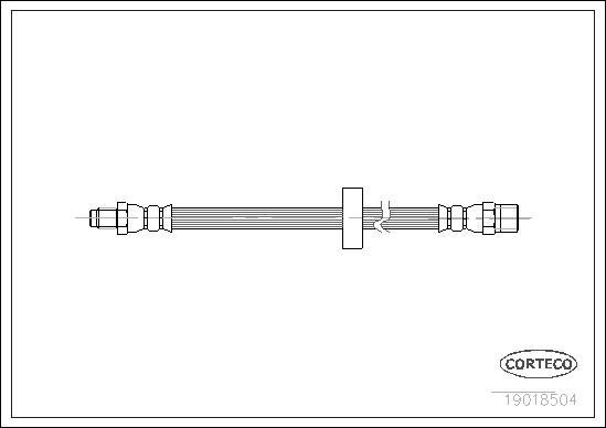 Corteco 19018504 - Тормозной шланг unicars.by