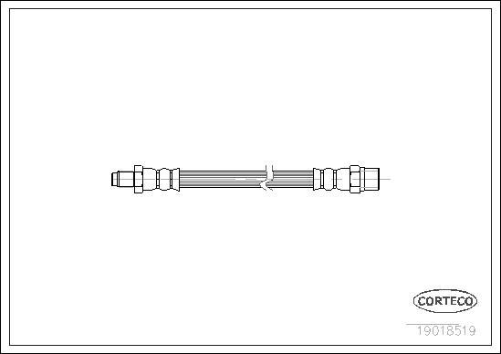 Corteco 19018519 - Тормозной шланг unicars.by