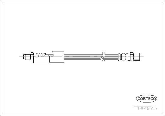 Corteco 19018515 - Тормозной шланг unicars.by