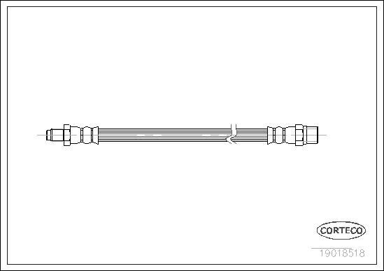 Corteco 19018518 - Тормозной шланг unicars.by