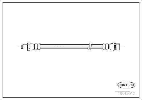 Corteco 19018512 - Тормозной шланг unicars.by