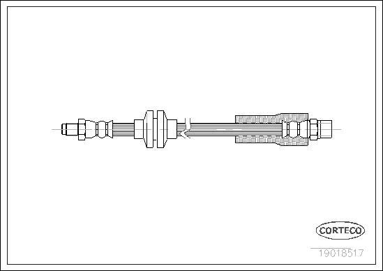 Corteco 19018517 - Тормозной шланг unicars.by