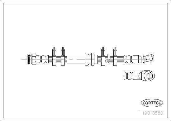 Corteco 19018580 - Тормозной шланг unicars.by