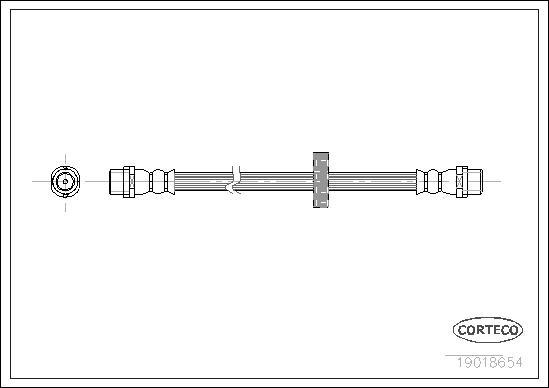 Corteco 19018654 - Тормозной шланг unicars.by