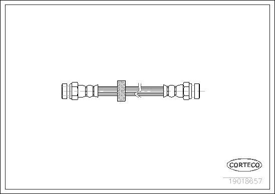 Corteco 19018657 - Тормозной шланг unicars.by