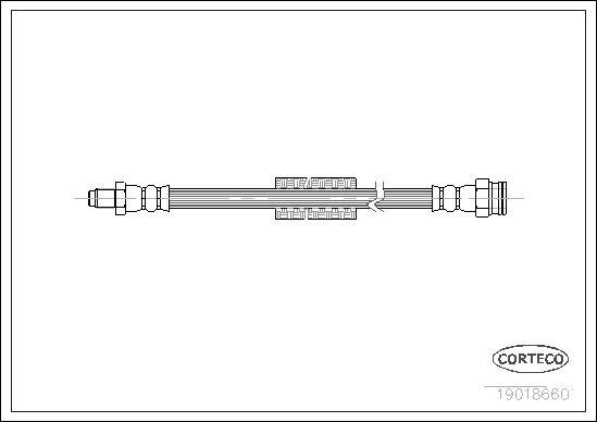 Corteco 19018660 - Тормозной шланг unicars.by