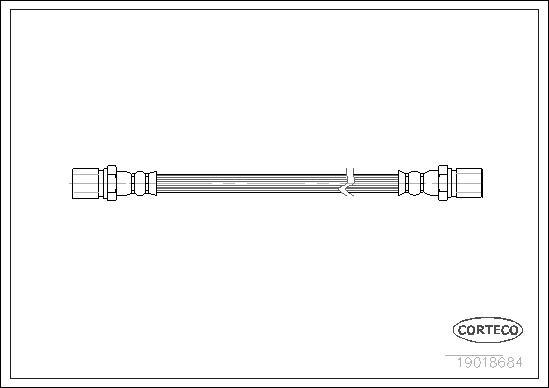 Corteco 19018684 - Тормозной шланг unicars.by