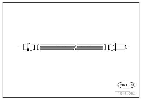 Corteco 19018683 - Тормозной шланг unicars.by