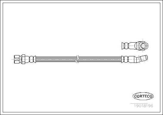 Corteco 19018196 - Тормозной шланг unicars.by