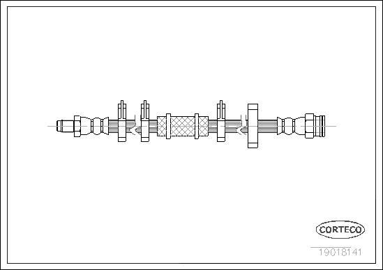 Corteco 19018141 - Тормозной шланг unicars.by