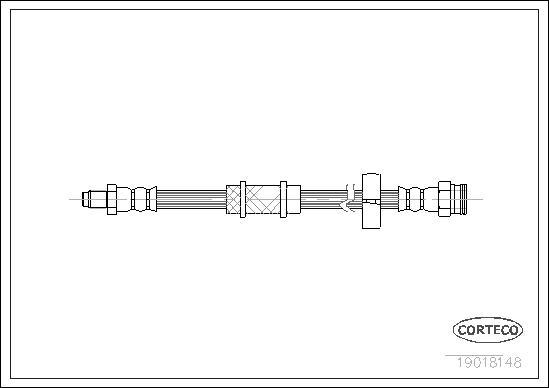 Corteco 19018148 - Тормозной шланг unicars.by