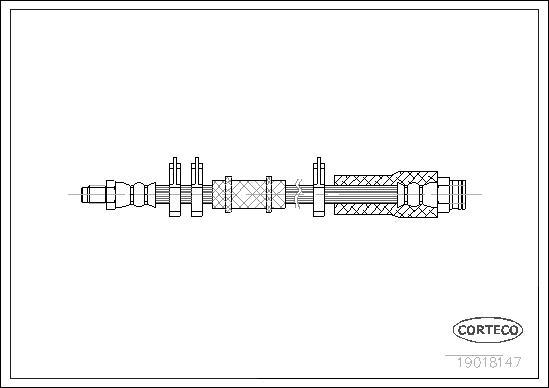 Corteco 19018147 - Тормозной шланг unicars.by