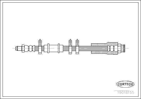 Corteco 19018155 - Тормозной шланг unicars.by