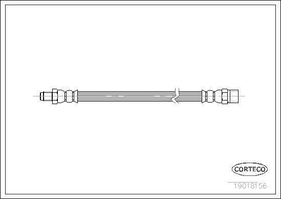 Corteco 19018156 - Тормозной шланг unicars.by