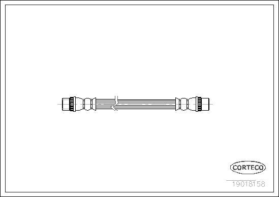 Corteco 19018158 - Тормозной шланг unicars.by