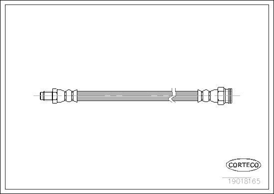 Corteco 19018165 - Тормозной шланг unicars.by