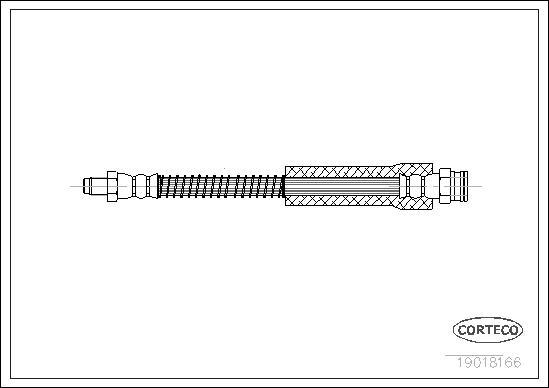 Corteco 19018166 - Тормозной шланг unicars.by