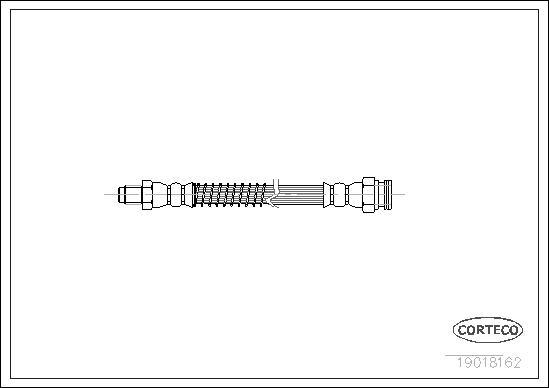 Corteco 19018162 - Тормозной шланг unicars.by