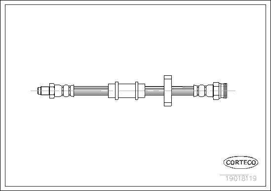 Corteco 19018119 - Тормозной шланг unicars.by