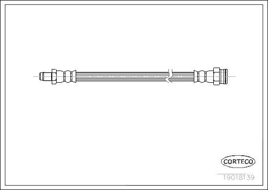 Corteco 19018139 - Тормозной шланг unicars.by