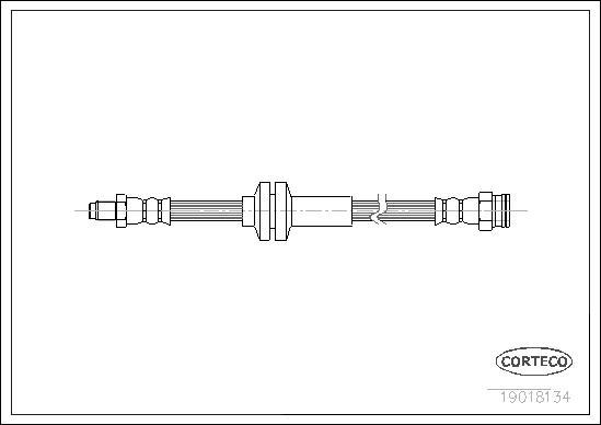 Corteco 19018134 - Тормозной шланг unicars.by