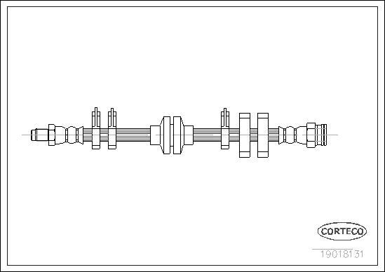 Corteco 19018131 - Тормозной шланг unicars.by