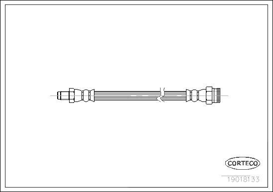 Corteco 19018133 - Тормозной шланг unicars.by