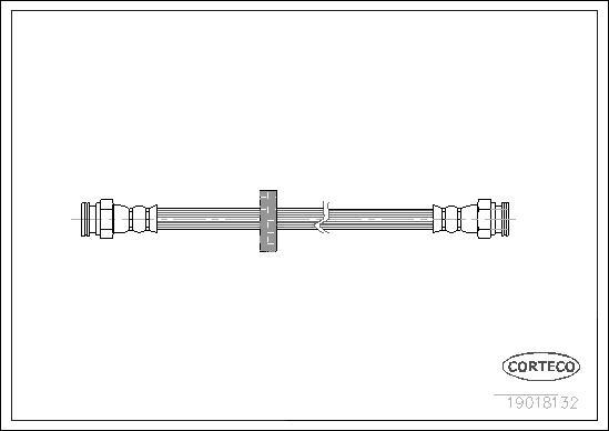 Corteco 19018132 - Тормозной шланг unicars.by