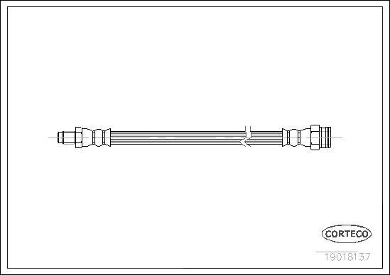 Corteco 19018137 - Тормозной шланг unicars.by