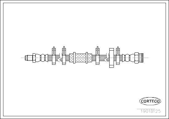 Corteco 19018125 - Тормозной шланг unicars.by