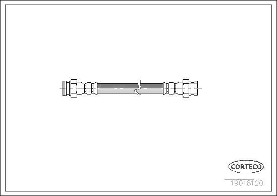 Corteco 19018120 - Тормозной шланг unicars.by