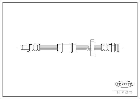 Corteco 19018121 - Тормозной шланг unicars.by