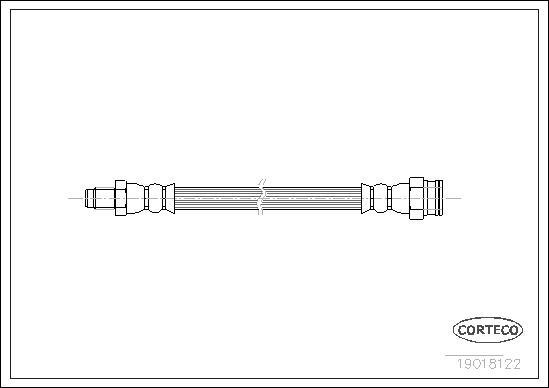 Corteco 19018122 - Тормозной шланг unicars.by