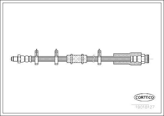 Corteco 19018127 - Тормозной шланг unicars.by