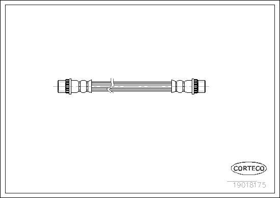 Corteco 19018175 - Тормозной шланг unicars.by