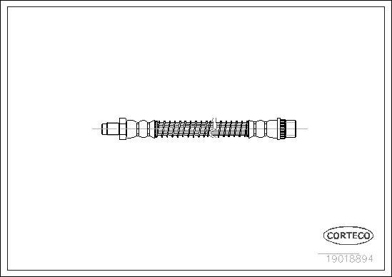 Corteco 19018894 - Тормозной шланг unicars.by