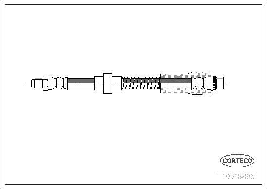 Corteco 19018895 - Тормозной шланг unicars.by