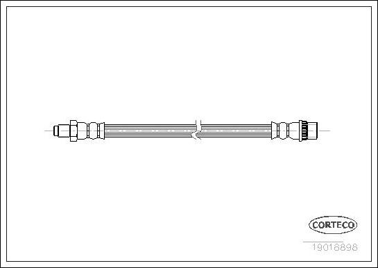 Corteco 19018898 - Тормозной шланг unicars.by