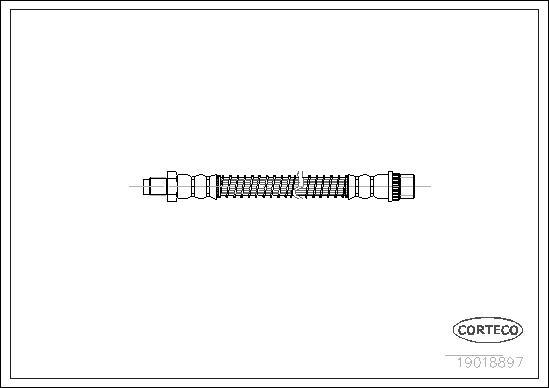 Corteco 19018897 - Тормозной шланг unicars.by