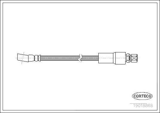 Corteco 19018868 - Тормозной шланг unicars.by