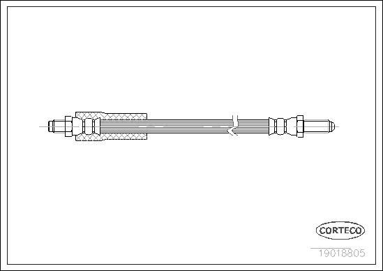 Corteco 19018805 - Тормозной шланг unicars.by