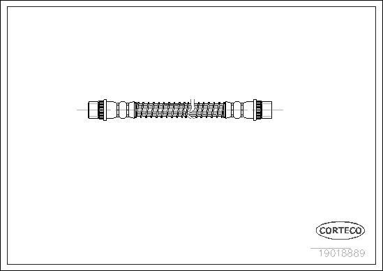 Corteco 19018889 - Тормозной шланг unicars.by