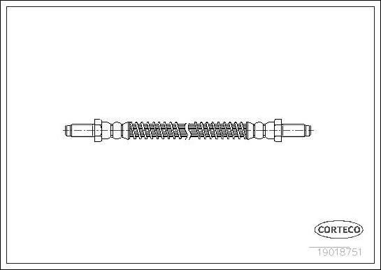 Corteco 19018751 - Тормозной шланг unicars.by