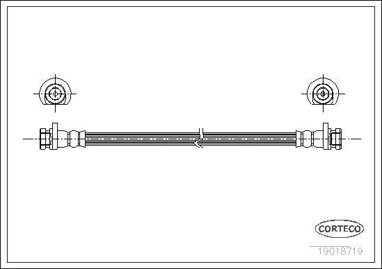 Corteco 19018719 - Тормозной шланг unicars.by