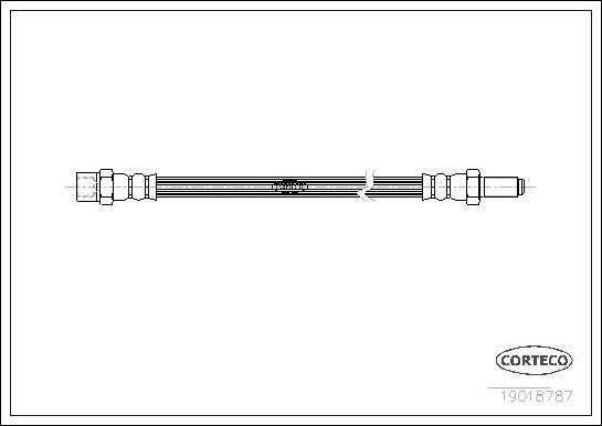 Corteco 19018787 - Тормозной шланг unicars.by