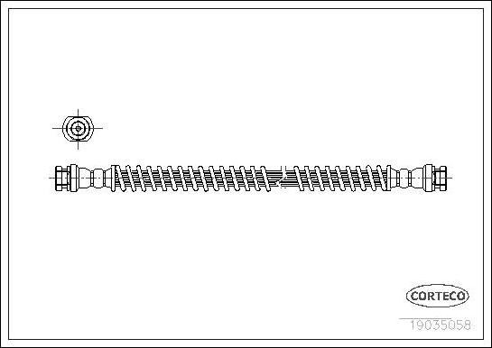 Corteco 19035058 - Тормозной шланг unicars.by