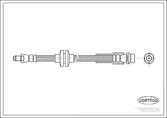 Corteco 19035035 - Тормозной шланг unicars.by