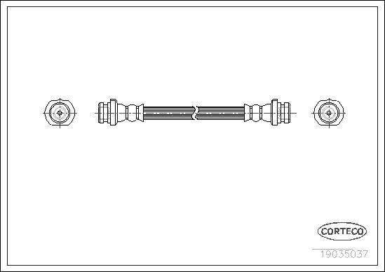 Corteco 19035037 - Тормозной шланг unicars.by