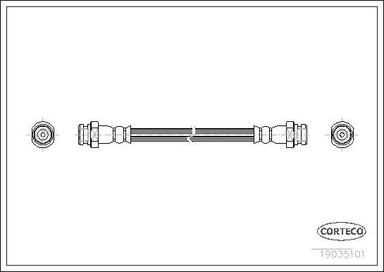 Corteco 19035101 - Тормозной шланг unicars.by